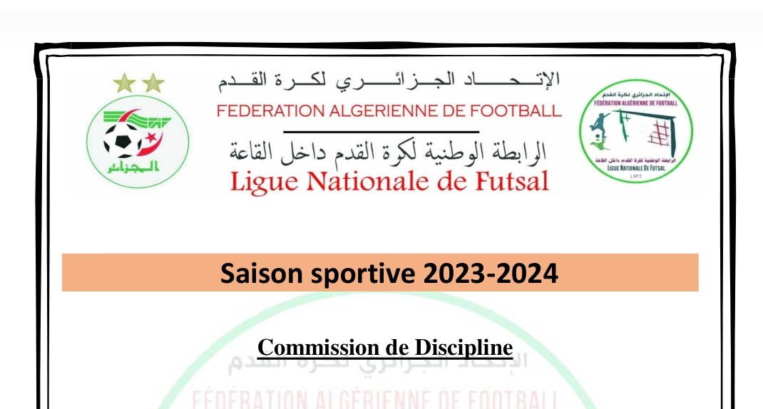 Reliquat des Sanctions  2023-2024