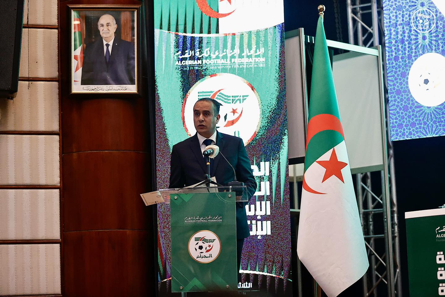 انتخاب السيد صادي وليد رئيسا للاتحاد الجزائري لكرة القدم لعهدة جديدة (تهنئة رئيس الرابطة)